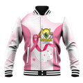 Custom Bowls Australia Breast Cancer Baseball Jacket Pink Ribbon Curve Sporty - Aussie Hoodie