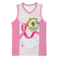 Custom Bowls Australia Breast Cancer Basketball Jersey Pink Ribbon Curve Sporty - Aussie Hoodie