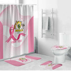 Custom Bowls Australia Breast Cancer Bathroom Set Pink Ribbon Curve Sporty - Aussie Hoodie