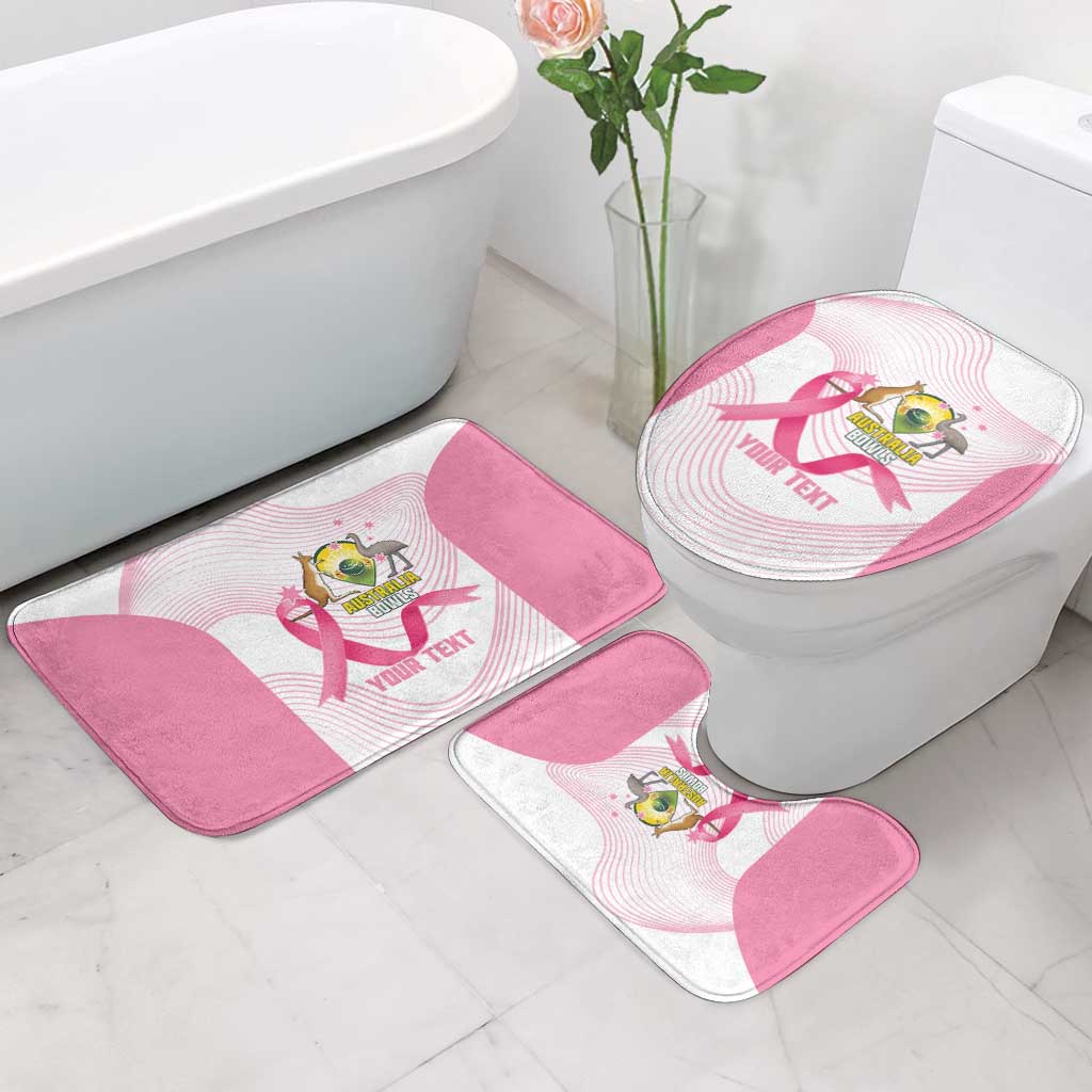 Custom Bowls Australia Breast Cancer Bathroom Set Pink Ribbon Curve Sporty - Aussie Hoodie