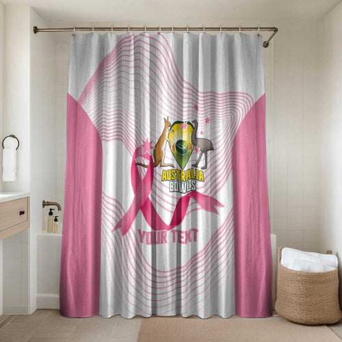 Custom Bowls Australia Breast Cancer Bathroom Set Pink Ribbon Curve Sporty - Aussie Hoodie