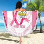Custom Bowls Australia Breast Cancer Beach Blanket Pink Ribbon Curve Sporty - Aussie Hoodie