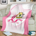 Custom Bowls Australia Breast Cancer Blanket Pink Ribbon Curve Sporty - Aussie Hoodie