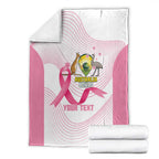 Custom Bowls Australia Breast Cancer Blanket Pink Ribbon Curve Sporty - Aussie Hoodie