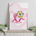 Custom Bowls Australia Breast Cancer Canvas Wall Art Pink Ribbon Curve Sporty - Aussie Hoodie