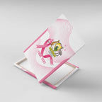 Custom Bowls Australia Breast Cancer Canvas Wall Art Pink Ribbon Curve Sporty - Aussie Hoodie