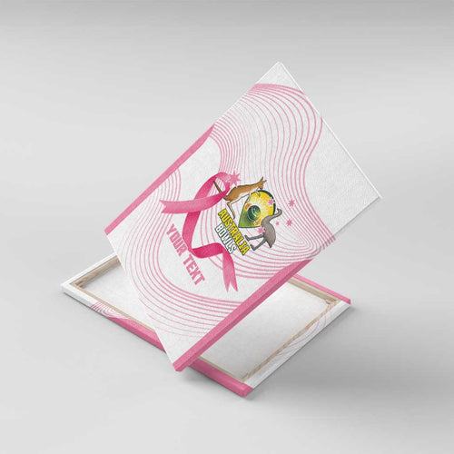 Custom Bowls Australia Breast Cancer Canvas Wall Art Pink Ribbon Curve Sporty - Aussie Hoodie