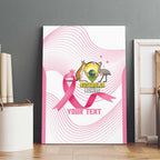 Custom Bowls Australia Breast Cancer Canvas Wall Art Pink Ribbon Curve Sporty - Aussie Hoodie