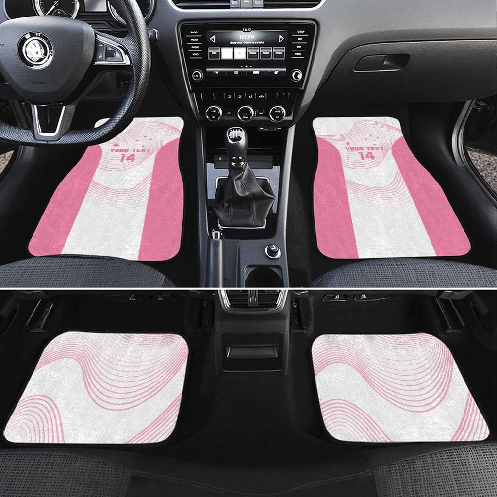 Custom Bowls Australia Breast Cancer Car Mats Pink Ribbon Curve Sporty - Aussie Hoodie