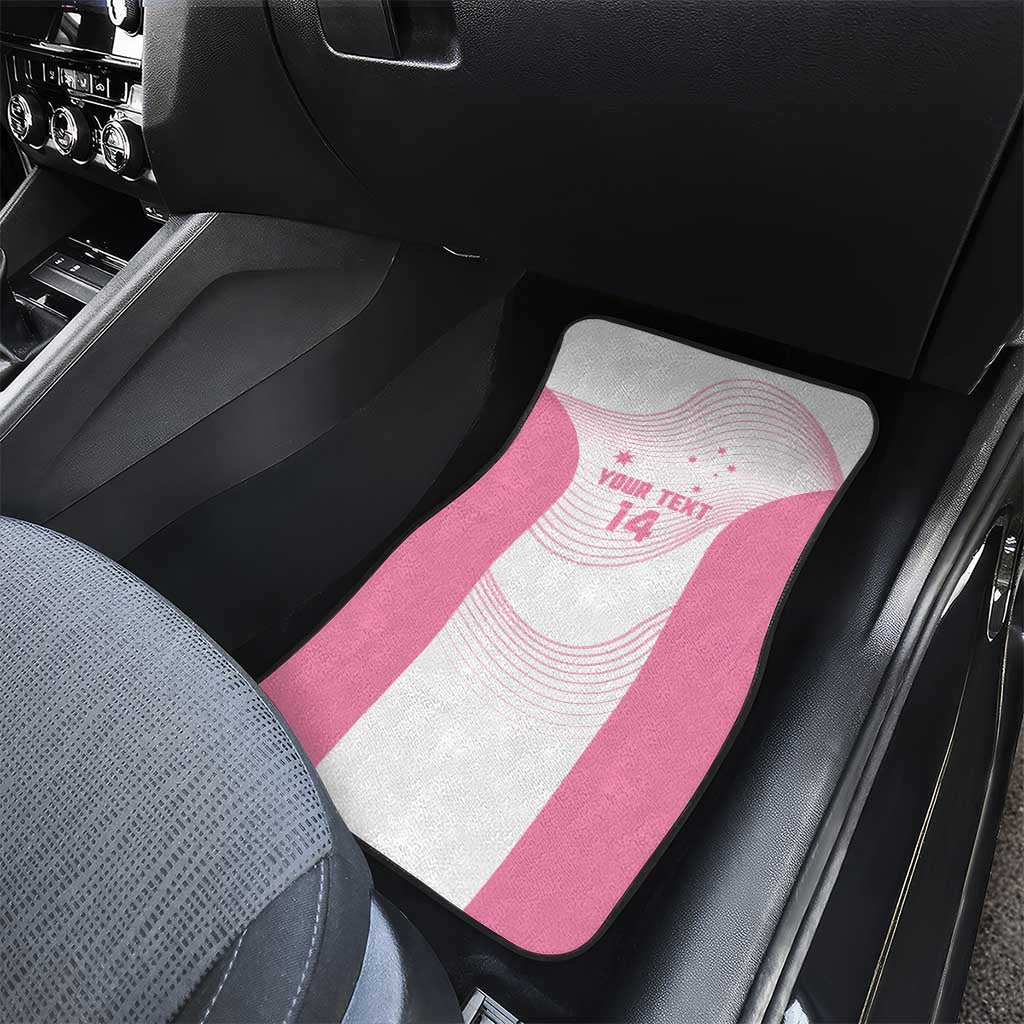 Custom Bowls Australia Breast Cancer Car Mats Pink Ribbon Curve Sporty - Aussie Hoodie