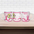 Custom Bowls Australia Breast Cancer Ceramic Mug Pink Ribbon Curve Sporty - Aussie Hoodie