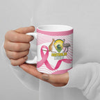 Custom Bowls Australia Breast Cancer Ceramic Mug Pink Ribbon Curve Sporty - Aussie Hoodie