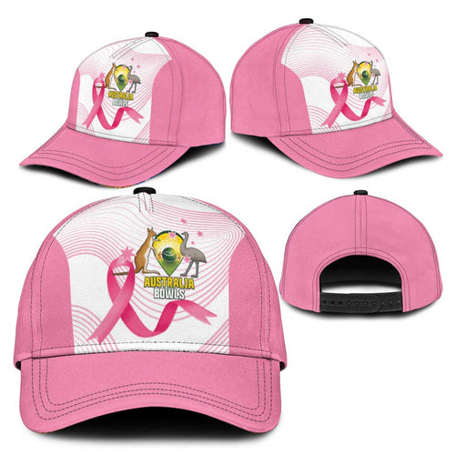 Bowls Australia Breast Cancer Classic Cap Pink Ribbon Curve Sporty - Aussie Hoodie