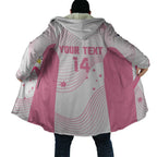 Custom Bowls Australia Breast Cancer Cloak Pink Ribbon Curve Sporty - Aussie Hoodie