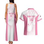 Custom Bowls Australia Breast Cancer Couples Matching Tank Maxi Dress and Hawaiian Shirt Pink Ribbon Curve Sporty - Aussie Hoodie