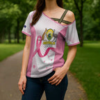 Custom Bowls Australia Breast Cancer Cross Shoulder Shirt Pink Ribbon Curve Sporty - Aussie Hoodie