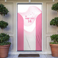 Custom Bowls Australia Breast Cancer Door Cover Pink Ribbon Curve Sporty - Aussie Hoodie