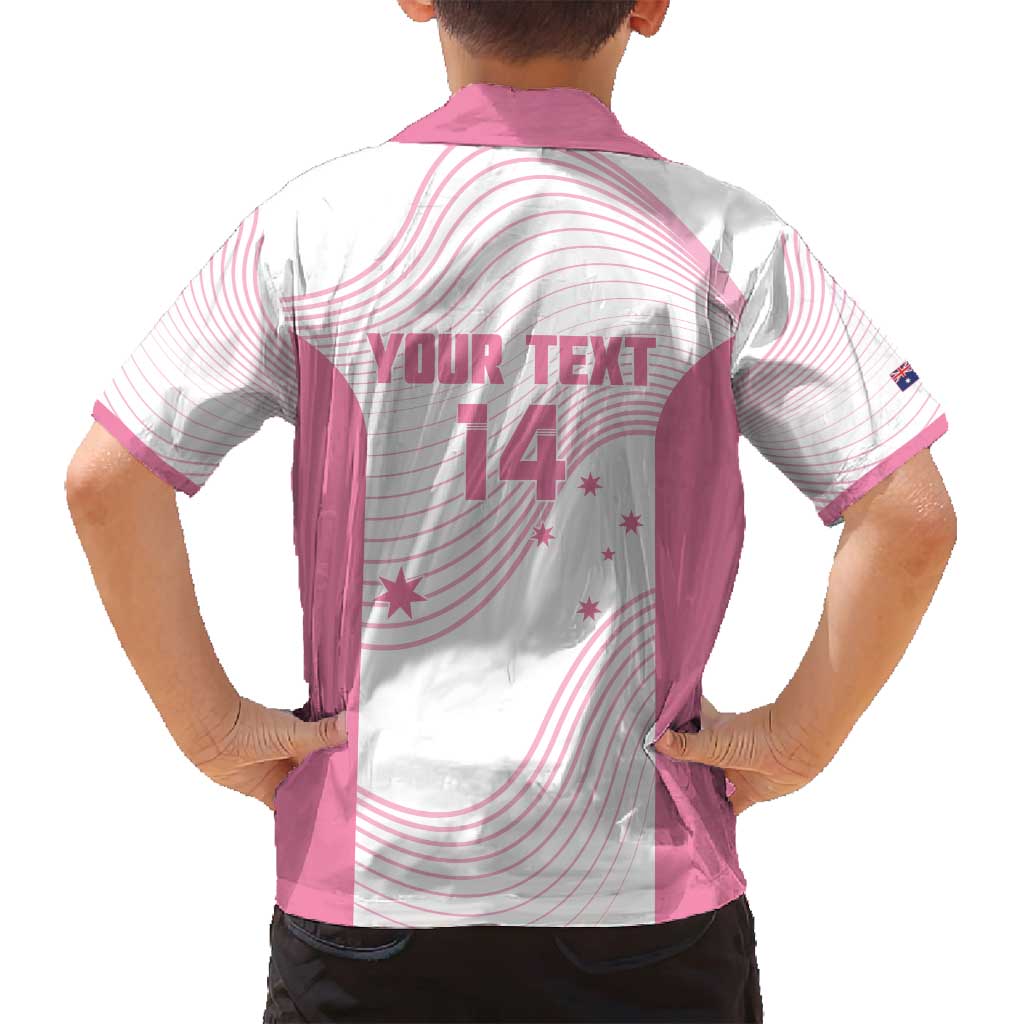 Custom Bowls Australia Breast Cancer Family Matching Long Sleeve Bodycon Dress and Hawaiian Shirt Pink Ribbon Curve Sporty - Aussie Hoodie