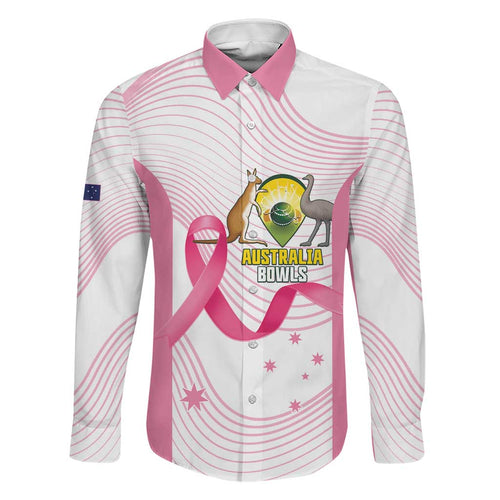 Custom Bowls Australia Breast Cancer Family Matching Long Sleeve Bodycon Dress and Hawaiian Shirt Pink Ribbon Curve Sporty - Aussie Hoodie