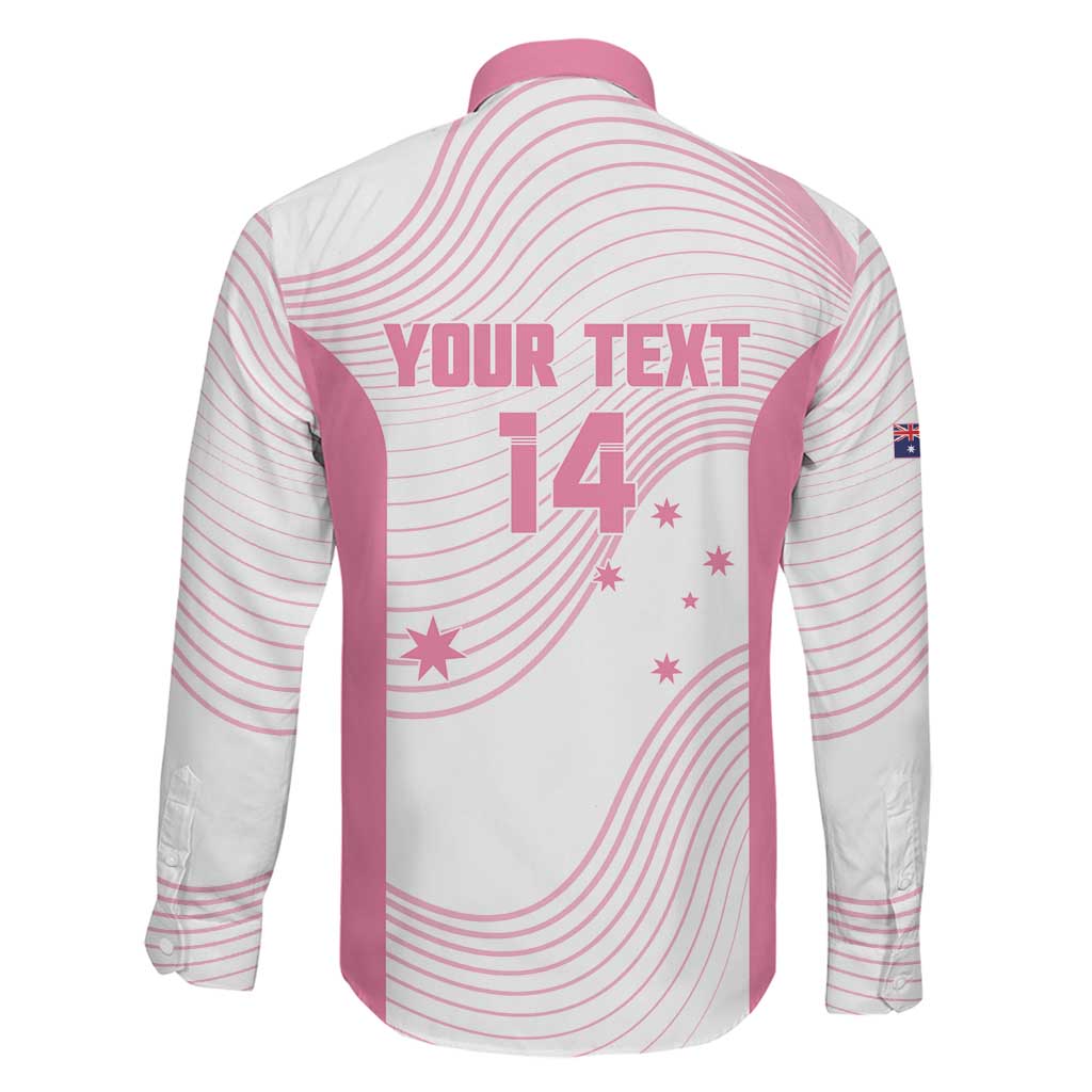 Custom Bowls Australia Breast Cancer Family Matching Long Sleeve Bodycon Dress and Hawaiian Shirt Pink Ribbon Curve Sporty - Aussie Hoodie