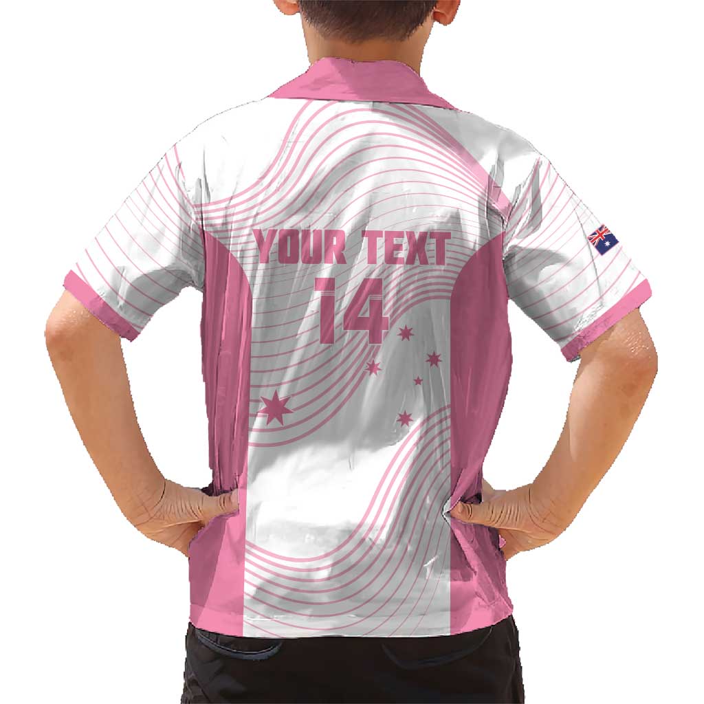 Custom Bowls Australia Breast Cancer Family Matching Mermaid Dress and Hawaiian Shirt Pink Ribbon Curve Sporty - Aussie Hoodie