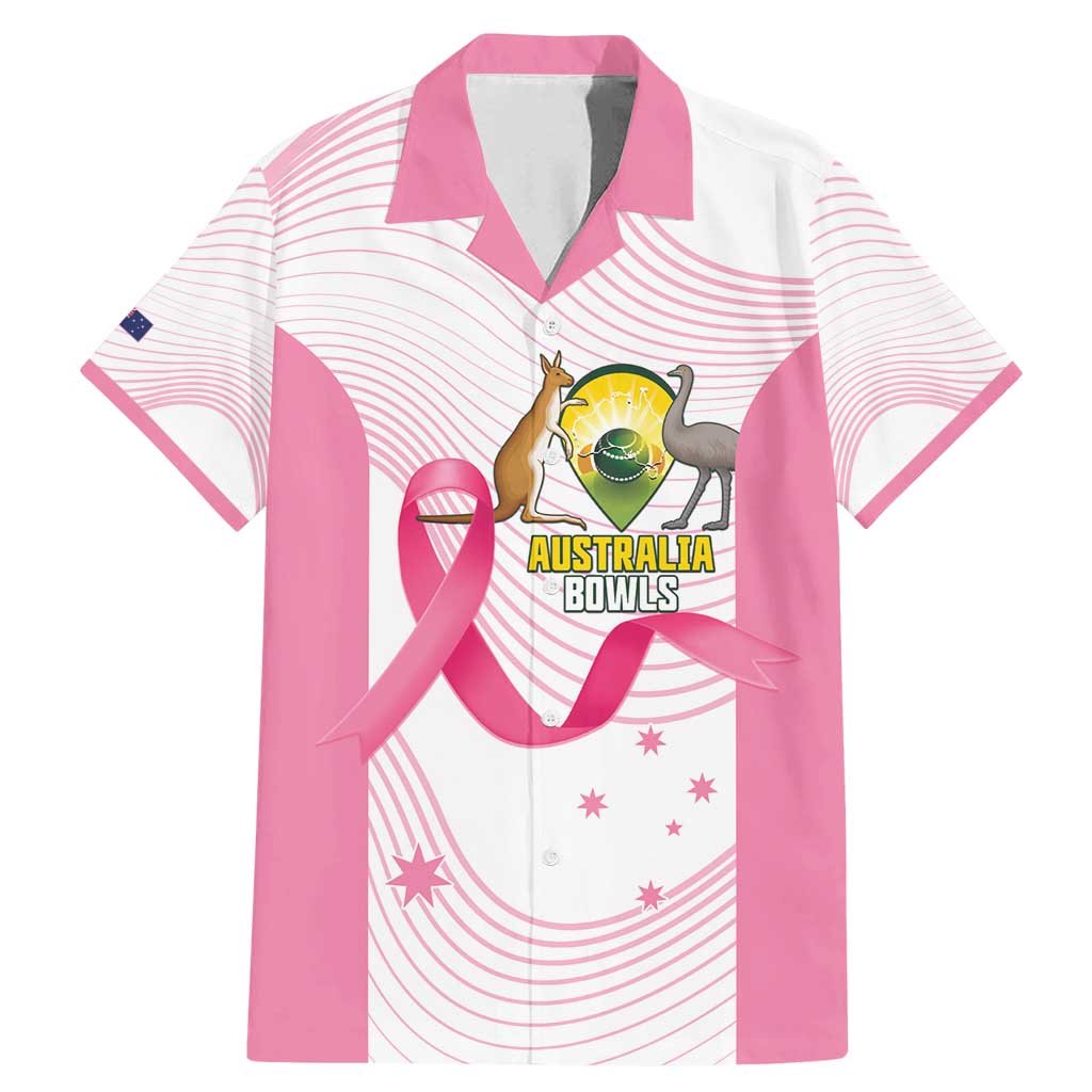Custom Bowls Australia Breast Cancer Family Matching Mermaid Dress and Hawaiian Shirt Pink Ribbon Curve Sporty - Aussie Hoodie