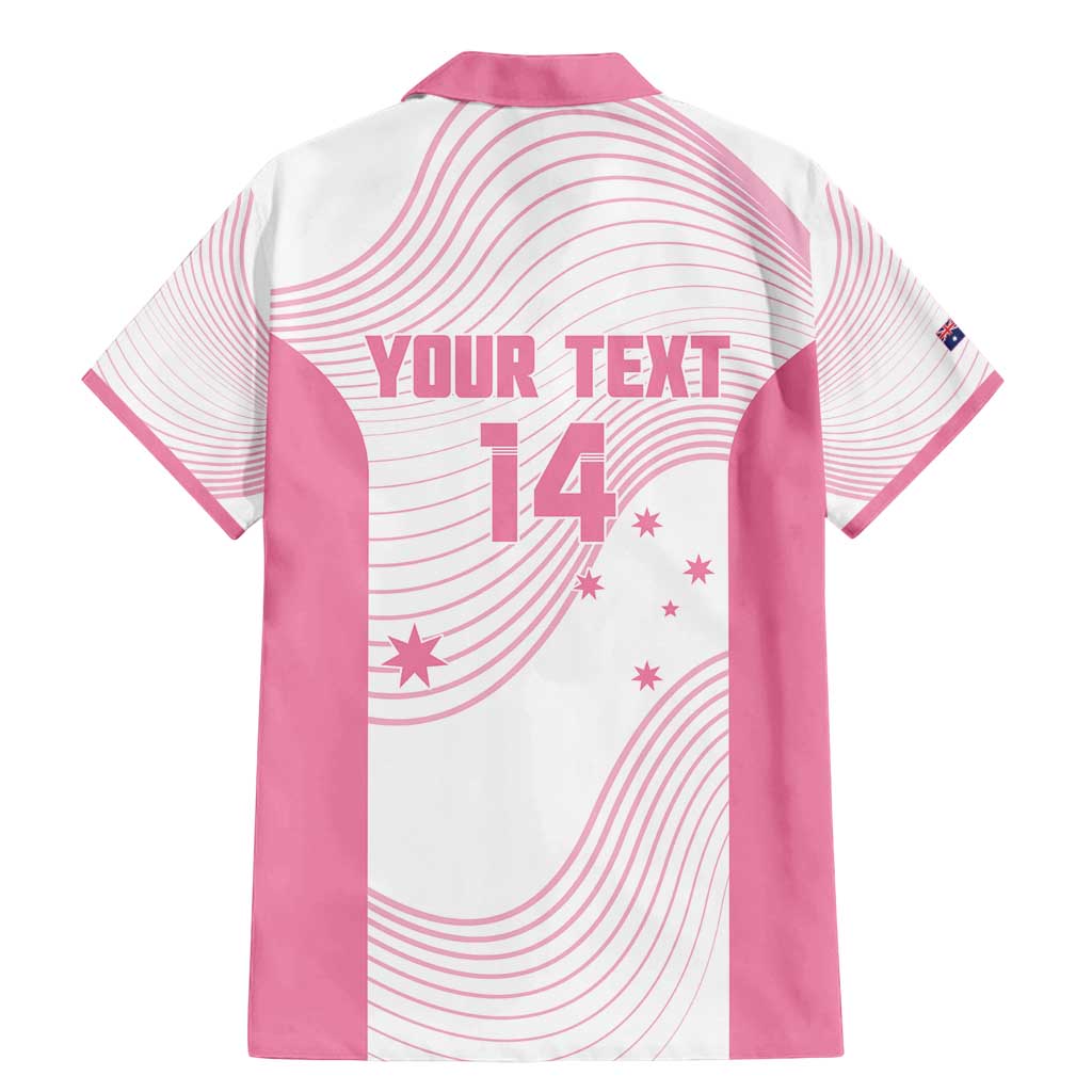 Custom Bowls Australia Breast Cancer Family Matching Mermaid Dress and Hawaiian Shirt Pink Ribbon Curve Sporty - Aussie Hoodie