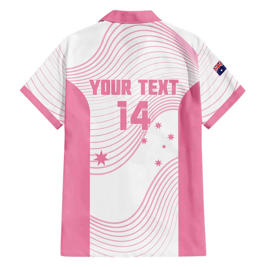 Custom Bowls Australia Breast Cancer Family Matching Mermaid Dress and Hawaiian Shirt Pink Ribbon Curve Sporty - Aussie Hoodie