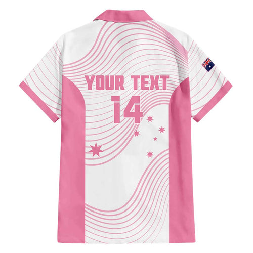 Custom Bowls Australia Breast Cancer Family Matching Mermaid Dress and Hawaiian Shirt Pink Ribbon Curve Sporty - Aussie Hoodie