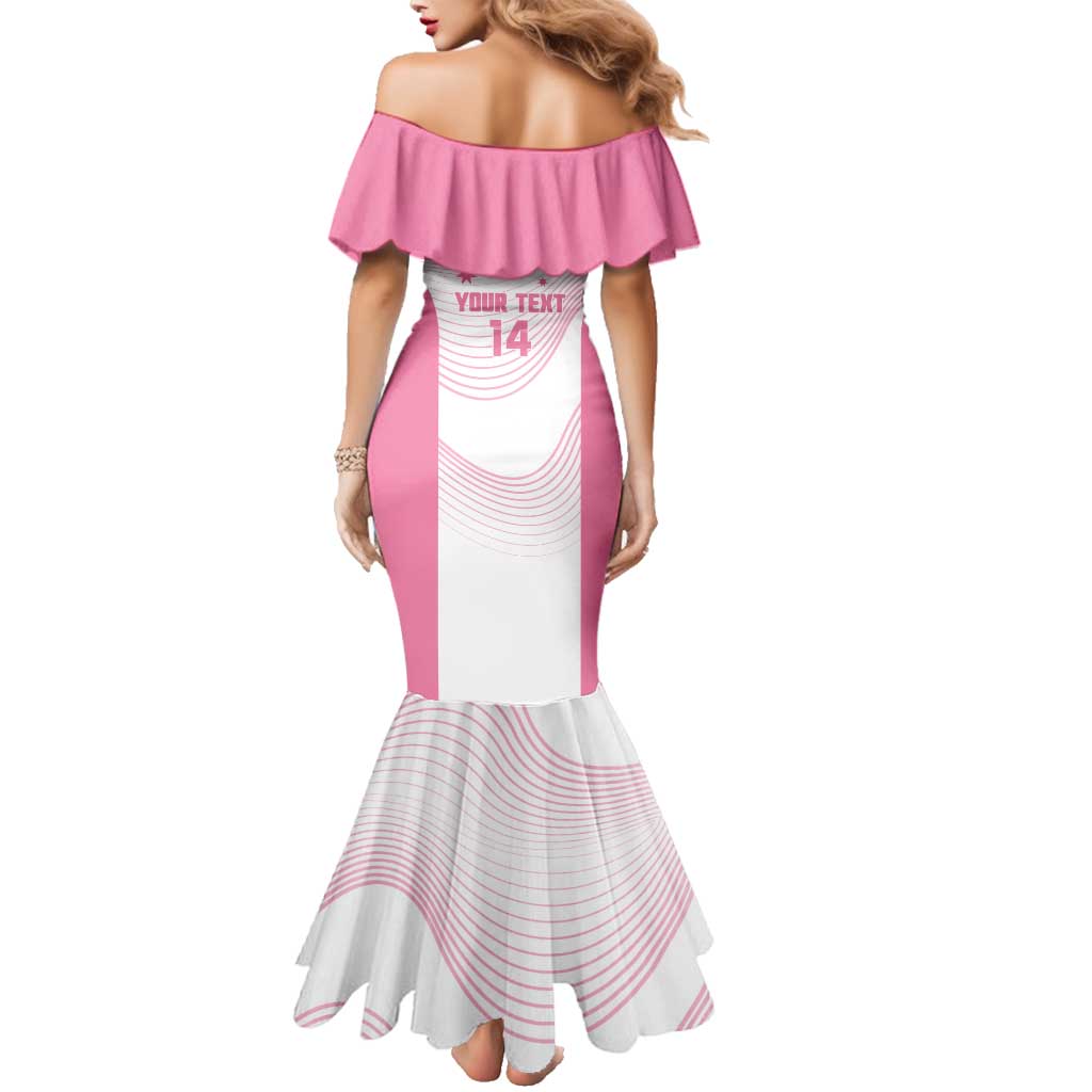 Custom Bowls Australia Breast Cancer Family Matching Mermaid Dress and Hawaiian Shirt Pink Ribbon Curve Sporty - Aussie Hoodie