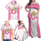 Custom Bowls Australia Breast Cancer Family Matching Off Shoulder Maxi Dress and Hawaiian Shirt Pink Ribbon Curve Sporty - Aussie Hoodie