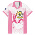 Custom Bowls Australia Breast Cancer Family Matching Short Sleeve Bodycon Dress and Hawaiian Shirt Pink Ribbon Curve Sporty - Aussie Hoodie