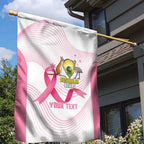 Custom Bowls Australia Breast Cancer Garden Flag Pink Ribbon Curve Sporty - Aussie Hoodie