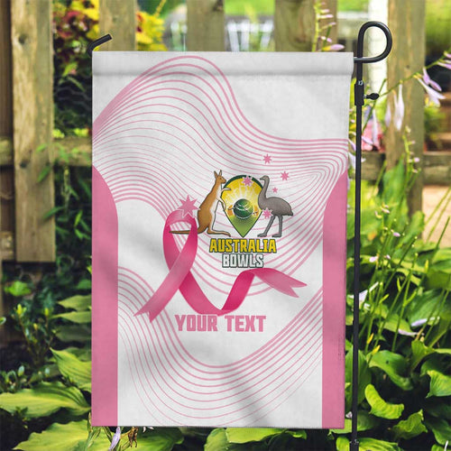 Custom Bowls Australia Breast Cancer Garden Flag Pink Ribbon Curve Sporty - Aussie Hoodie