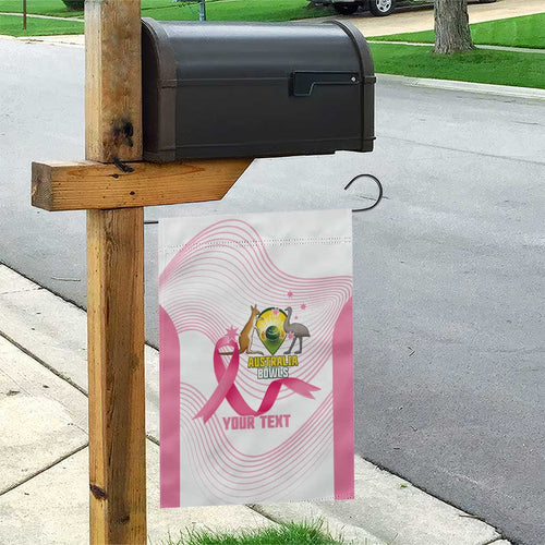 Custom Bowls Australia Breast Cancer Garden Flag Pink Ribbon Curve Sporty - Aussie Hoodie