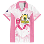 Custom Bowls Australia Breast Cancer Hawaiian Shirt Pink Ribbon Curve Sporty - Aussie Hoodie