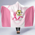 Custom Bowls Australia Breast Cancer Hooded Blanket Pink Ribbon Curve Sporty - Aussie Hoodie
