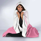 Custom Bowls Australia Breast Cancer Hooded Blanket Pink Ribbon Curve Sporty - Aussie Hoodie