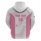 Custom Bowls Australia Breast Cancer Hoodie Pink Ribbon Curve Sporty - Aussie Hoodie