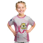 Custom Bowls Australia Breast Cancer Kid T Shirt Pink Ribbon Curve Sporty - Aussie Hoodie