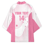 Custom Bowls Australia Breast Cancer Kimono Pink Ribbon Curve Sporty - Aussie Hoodie