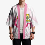 Custom Bowls Australia Breast Cancer Kimono Pink Ribbon Curve Sporty - Aussie Hoodie