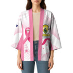 Custom Bowls Australia Breast Cancer Kimono Pink Ribbon Curve Sporty - Aussie Hoodie