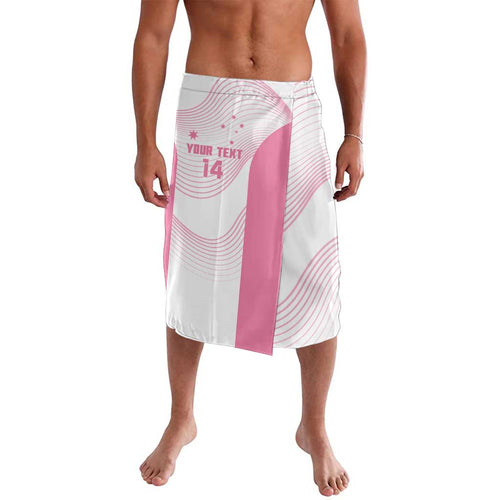 Custom Bowls Australia Breast Cancer Lavalava Pink Ribbon Curve Sporty - Aussie Hoodie
