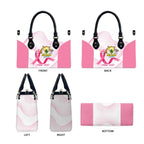 Custom Bowls Australia Breast Cancer Leather Bag Pink Ribbon Curve Sporty - Aussie Hoodie