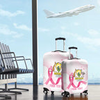 Custom Bowls Australia Breast Cancer Luggage Cover Pink Ribbon Curve Sporty - Aussie Hoodie