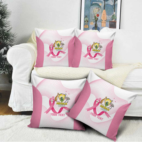 Custom Bowls Australia Breast Cancer Pillow Cover Pink Ribbon Curve Sporty - Aussie Hoodie
