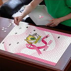 Custom Bowls Australia Breast Cancer Puzzle Pink Ribbon Curve Sporty - Aussie Hoodie