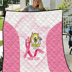Custom Bowls Australia Breast Cancer Quilt Pink Ribbon Curve Sporty - Aussie Hoodie