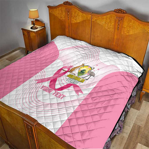 Custom Bowls Australia Breast Cancer Quilt Pink Ribbon Curve Sporty - Aussie Hoodie
